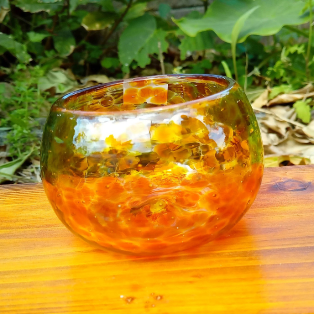 MURANO NASON MORETTI イエロー ライン オレンジ グラス MURANO NASON