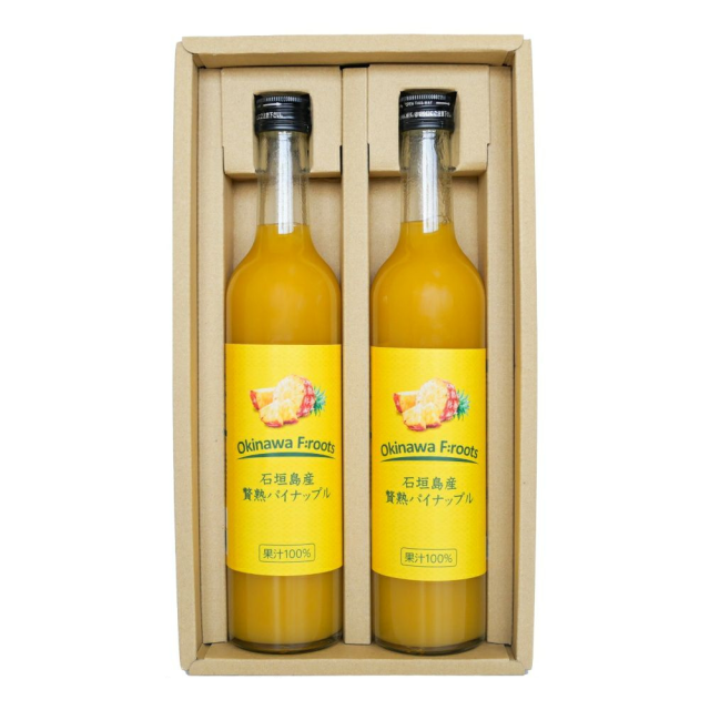 贅熟パイナップルジュース500ml　果汁100%　2本セット（送料無料）
