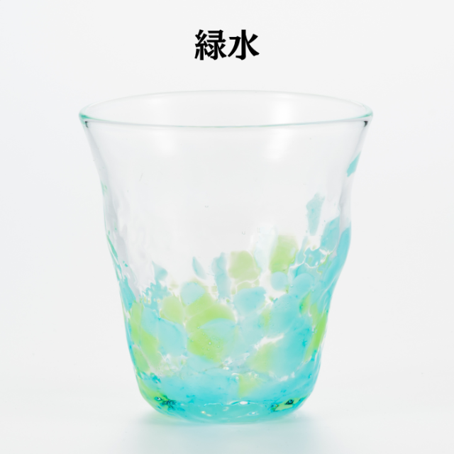 琉球ガラス村　清一工房　古宇利グラス　緑水　4573487350181