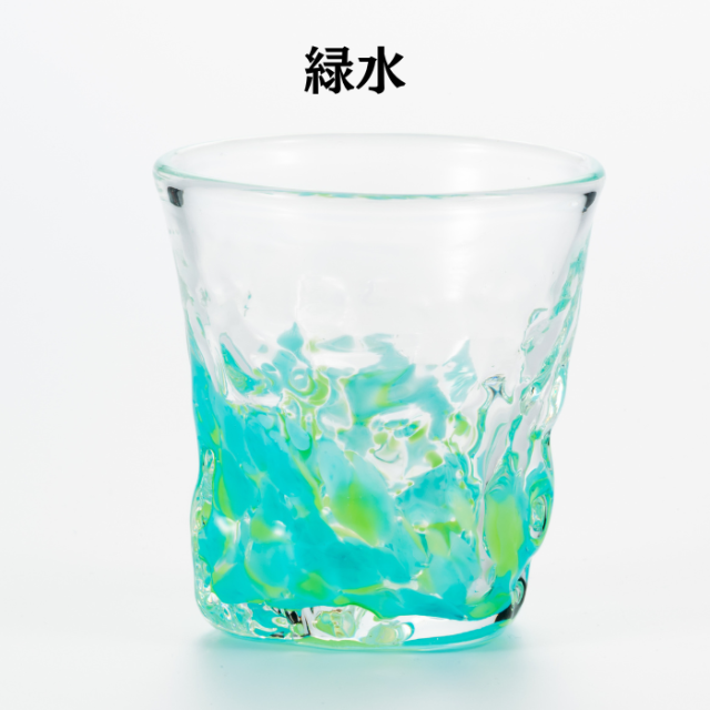 琉球ガラス村　清一工房　古宇利トライアングル　緑水　4573487350228