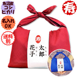 【令和5年産 魚沼産コシヒカリ】バンダナ包み「結」（300g×2袋入） 【8個以上送料無料】（北海道、九州、沖縄除く）