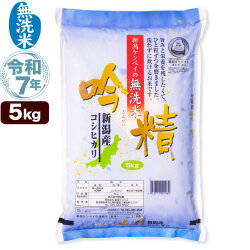無洗米 令和7年産 新潟産 こしひかり 5kg 吟精