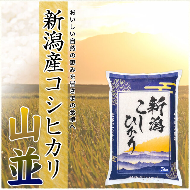 令和7年産 新潟県産コシヒカリ 山並 5kg