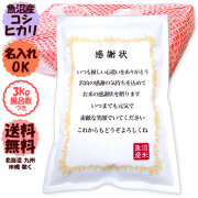 お米の感謝状 令和7年産 新潟 米 魚沼産コシヒカリ 風呂敷包み 3kg