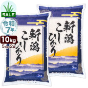 令和7年産 新潟産 コシヒカリ 山並 10kg(5kg×2袋) 米【五月晴れセール】