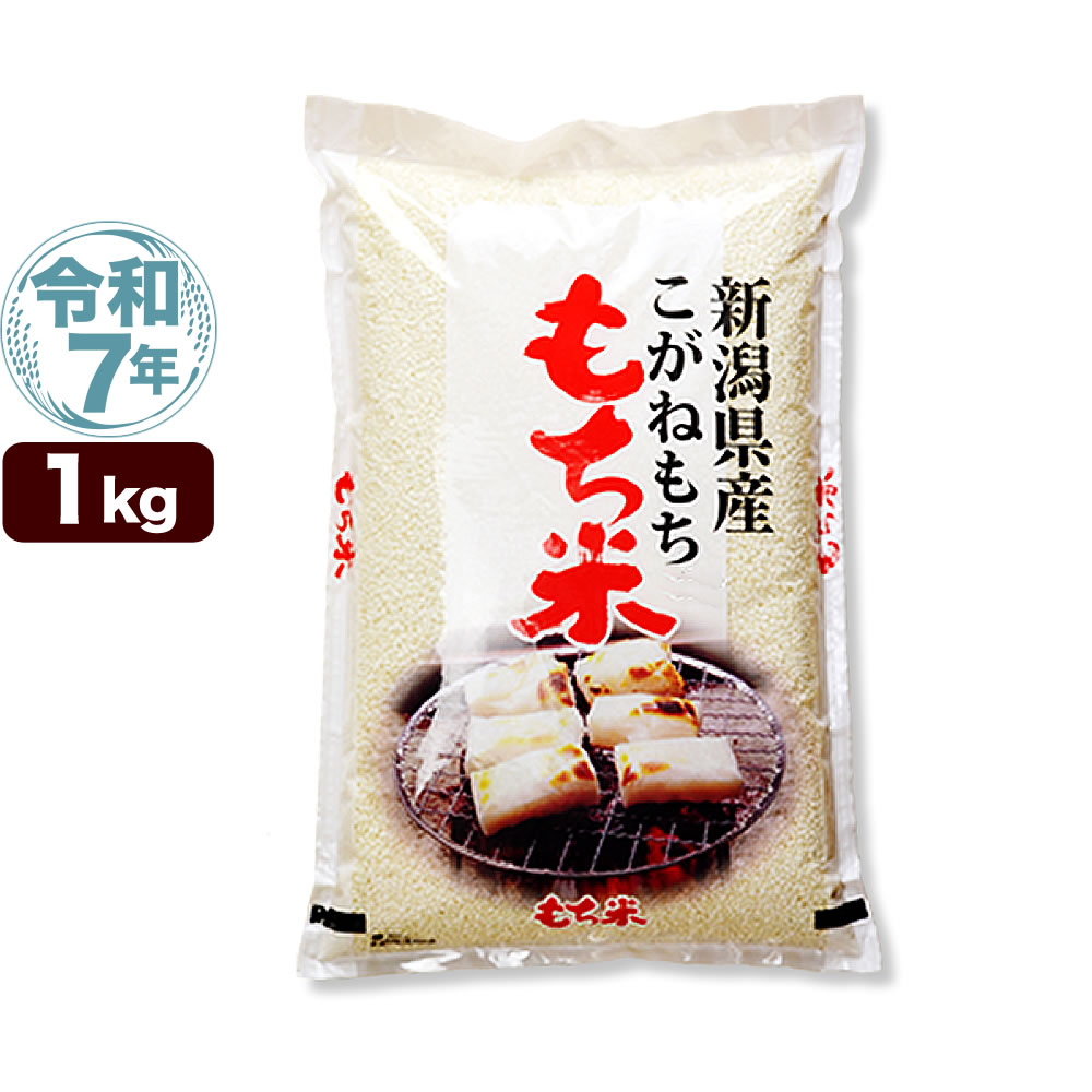 令和7年産 新潟産 こがねもち米 1kg 米【送料別】