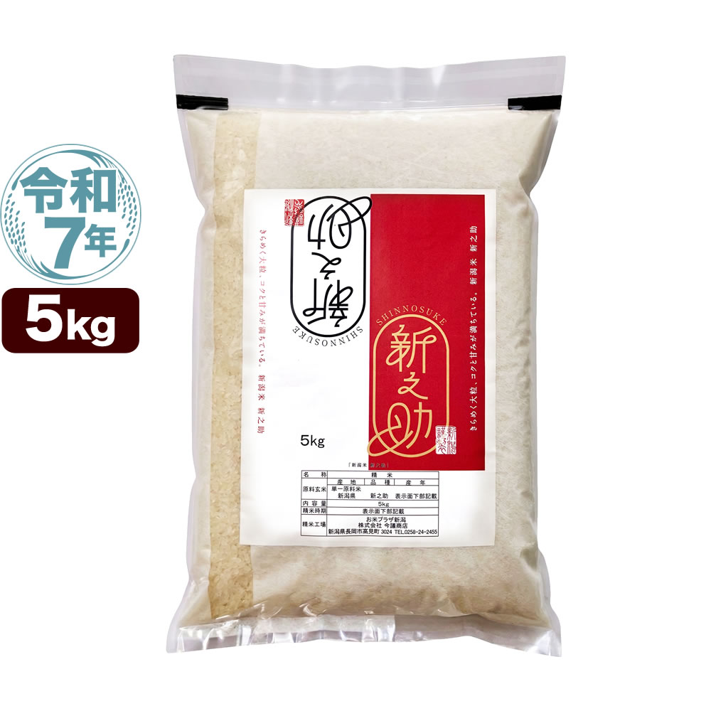 令和7年産新潟県産 新之助 10kg（5kg×2袋）