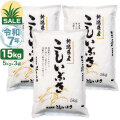 令和7年産 新潟産 こしいぶき 15kg(5kg×3袋) 米 盛夏セール