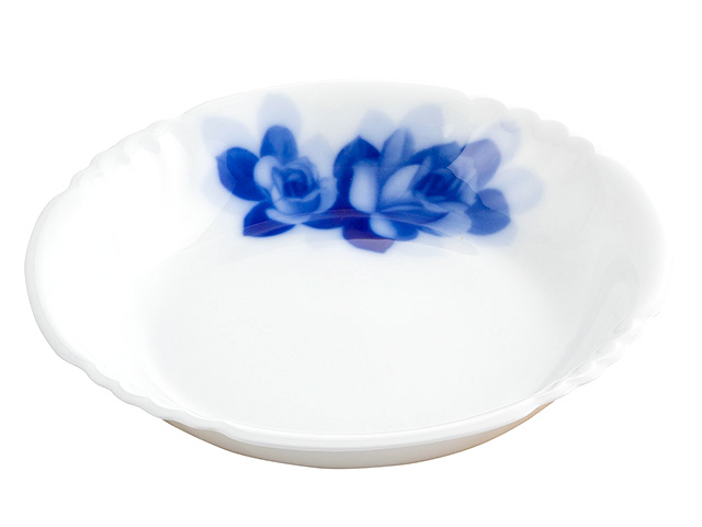 ブルーローズジャネット　23cmディーププレート　＜レンジ対応＞