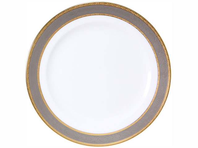 金白金蝕ぶどう唐草 26cmミート皿