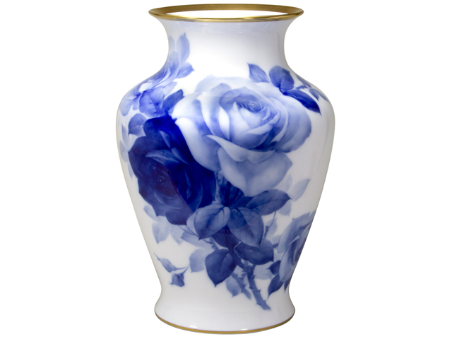 □予約□ 【手描き】ブルーローズ（8011） 45cm花器