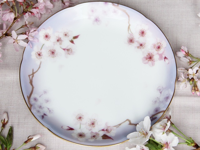 花見桜 19cmケーキ皿