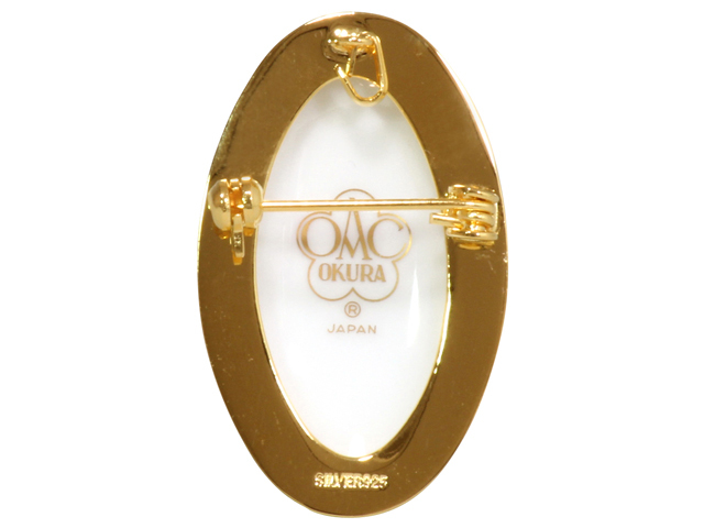 ペンダントブローチ　イニシャル加工