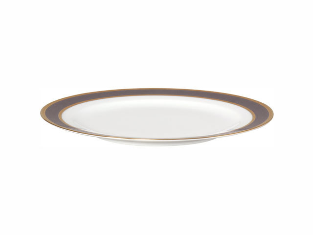 金白金蝕ぶどう唐草 26cmミート皿