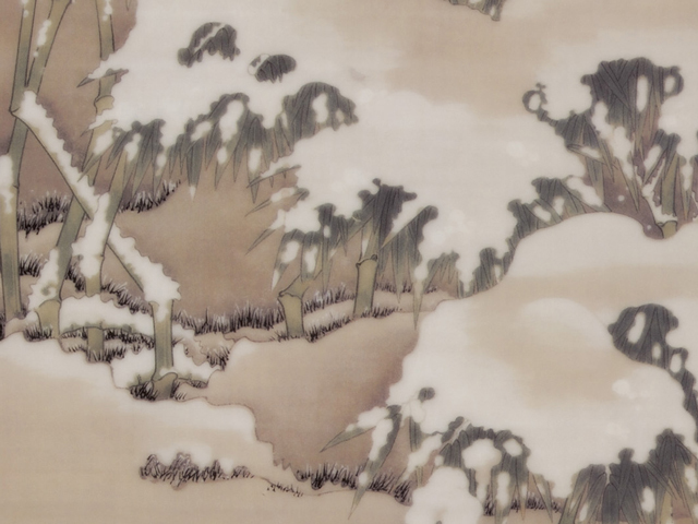 伊藤孝之、【八甲田山】、希少な大判画集より、新品高級額・額装付、状態良好 Takashi Itō - Snowstorm At Naganobori Slope At Mount Hakkoda