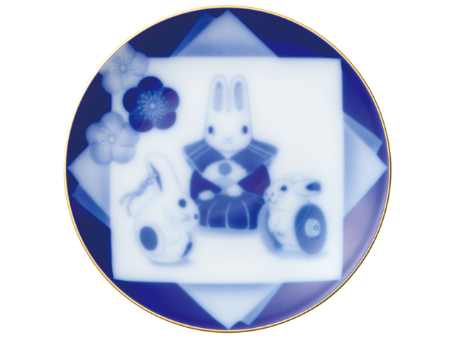 令和5年「卯」　16cm干支飾り皿