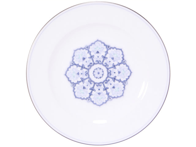 【手描き】呉須正倉院　20cmデザート皿