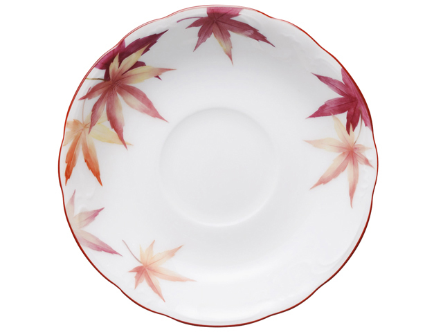 手描き】碗皿暦 10月「紅葉」 カップ＆ソーサー【100周年記念作品】