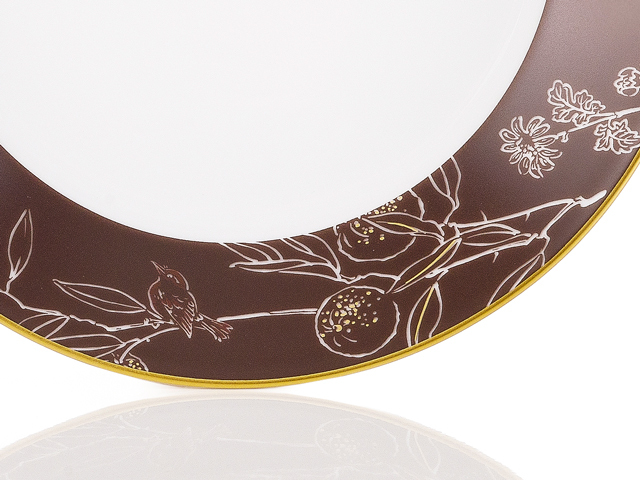 大倉陶園×千總】静寂の庭 ミニプレート