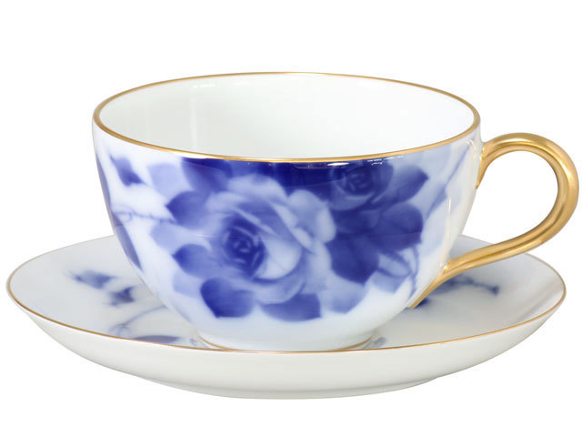 直営店限定＞ブルーローズ（8011） カフェオレカップ＆ソーサー