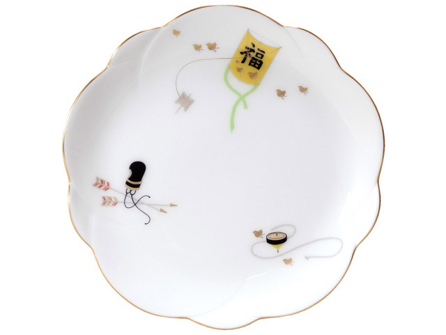 祝いの膳が楽しくなる おせち皿　絵替り2枚組