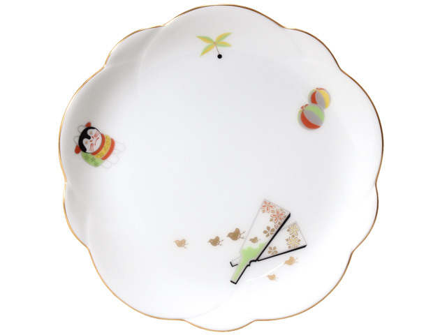 祝いの膳が楽しくなる おせち皿　絵替り2枚組