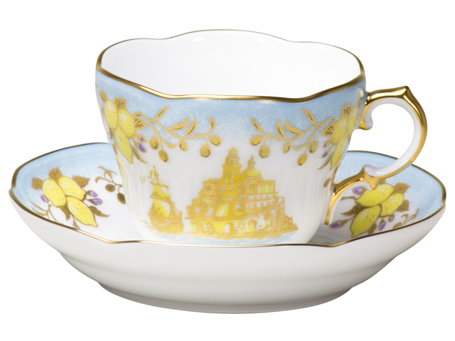3-1008 美品　大倉陶園 【手描き】クラシックローズ 29cm花器 手描き】クラシックローズ 29cm花器