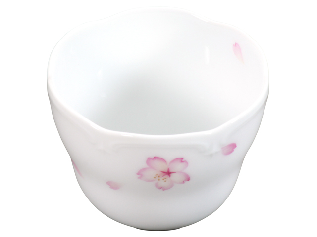 murayan　桜絵柄　純銀　盃　三ツ杯　各桐箱入り 越前 金箔桜絵 角小箱 – 漆器 高翆
