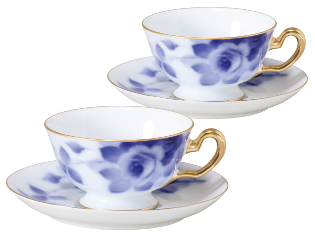 ブルーローズ（8011）　カップ&ソーサーペアセット