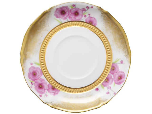 3月 開窯百年記念 利昇窯 茶碗 染付桃華絵 栗山園オンライン通販部