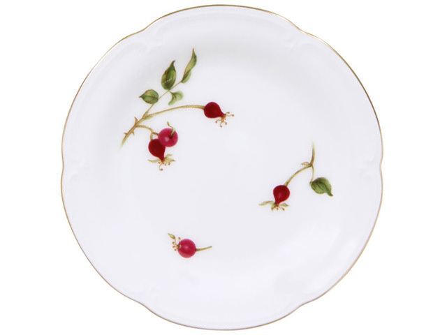 美品❗️希少❗️薔薇お皿 直営店限定＞バラの実 14cmプチケーキ皿ペアセット