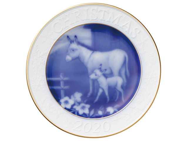 2020年クリスマスプレート 『DONKY FAMILY』(ロバ)