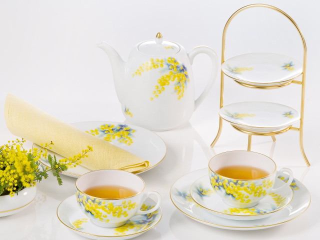 For you「ミモザ」 20cmケーキ皿