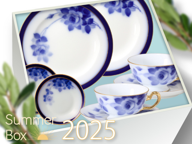 直営店限定＞サマーボックス 陶額・花瓶セット