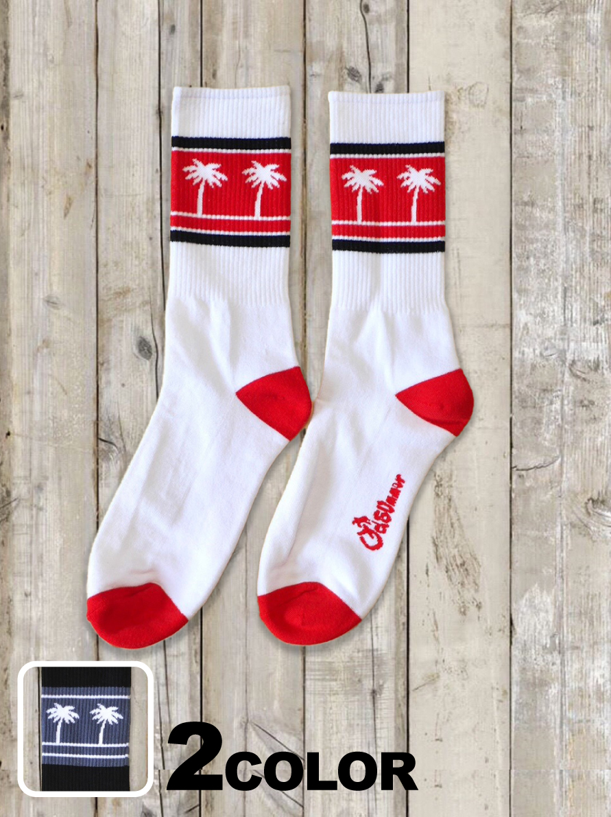 OLDSUMMER SOCKS （PALM TREE）