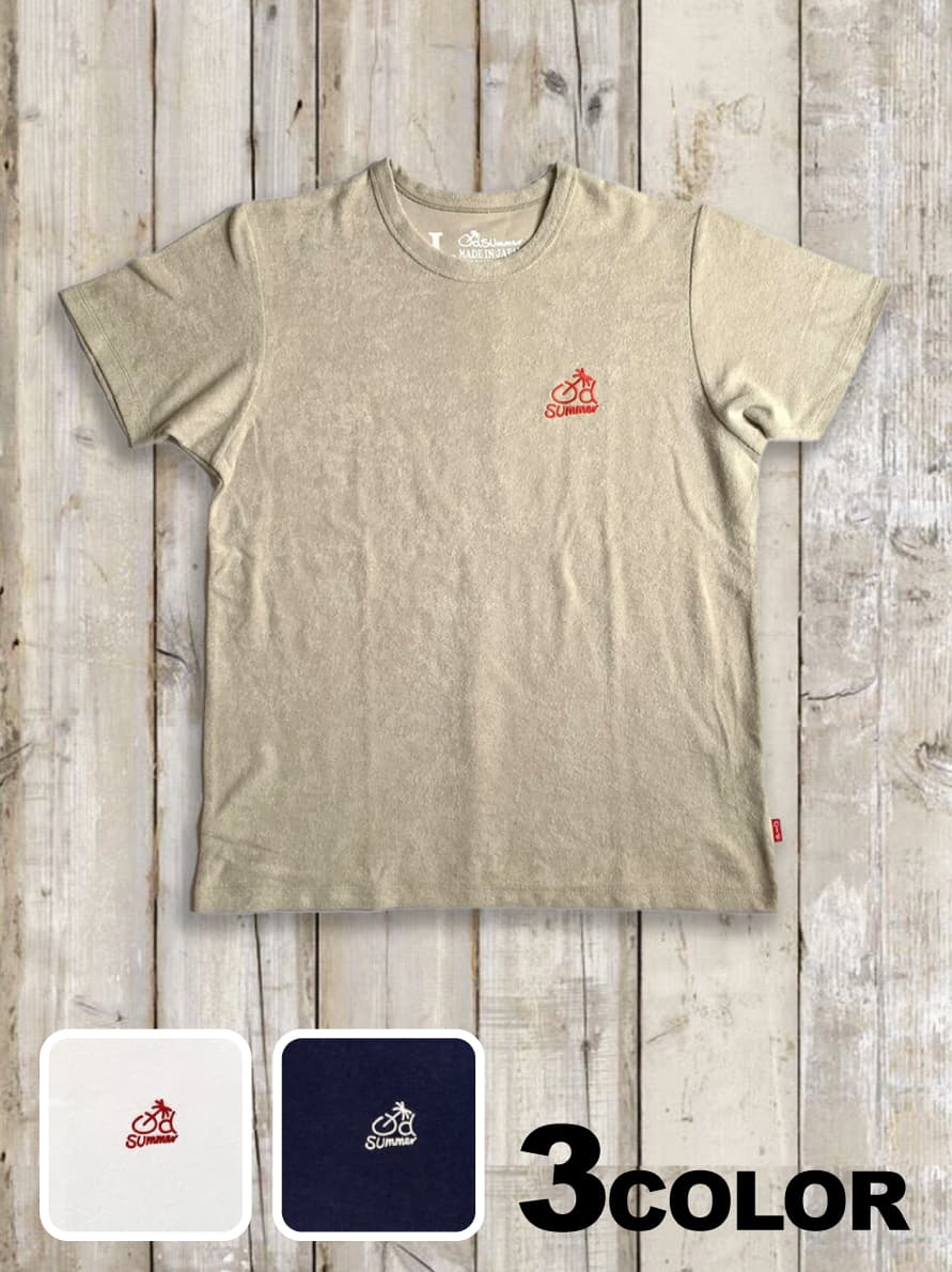 パイル（タオル）Tシャツ（LOGO刺繍）