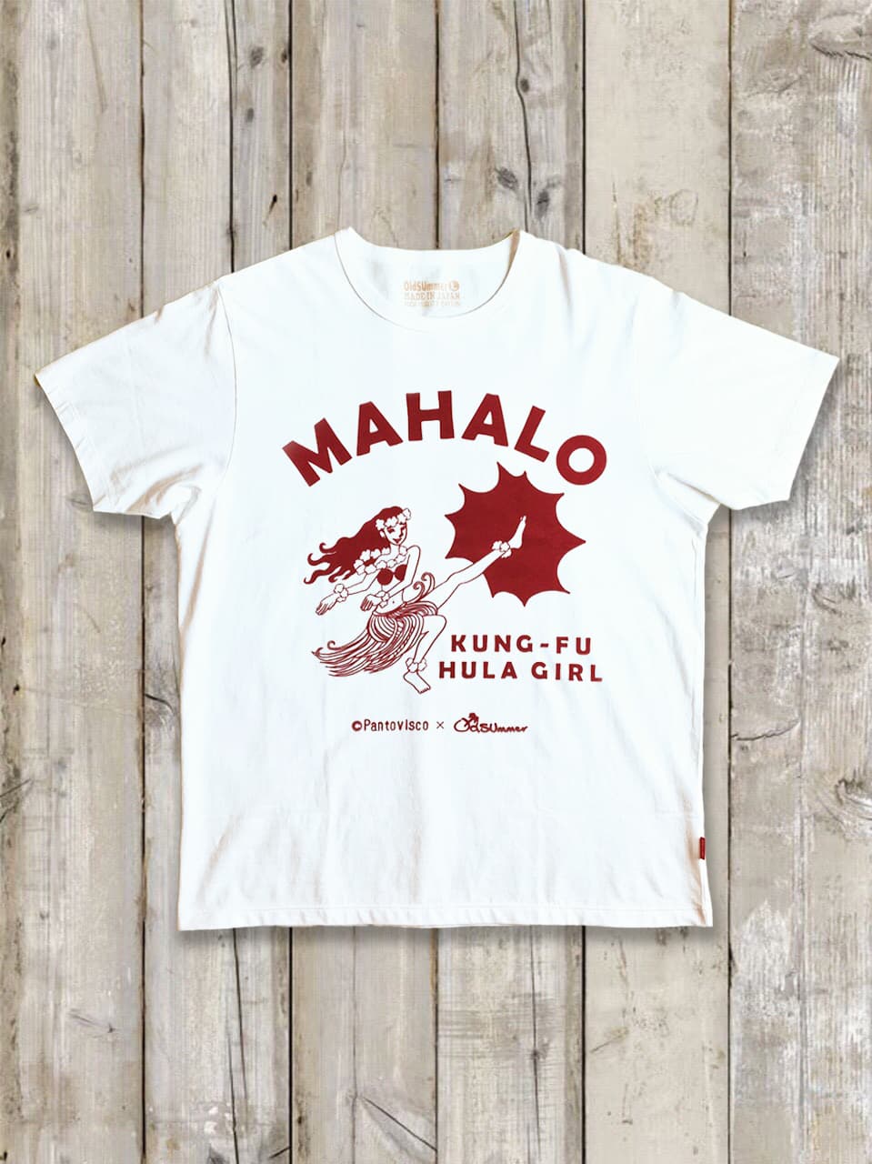 クルーネックTシャツ（カンフーフラガール）