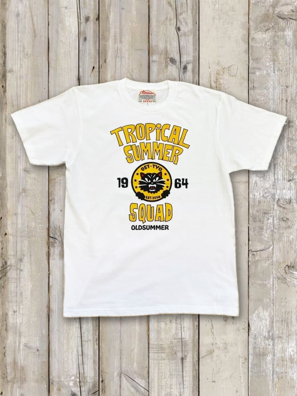 クルーネックTシャツ（トロピカルサマーキャット）