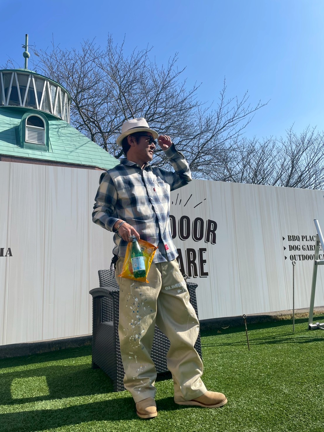 オルサマロゴステッチオンブレシャツ