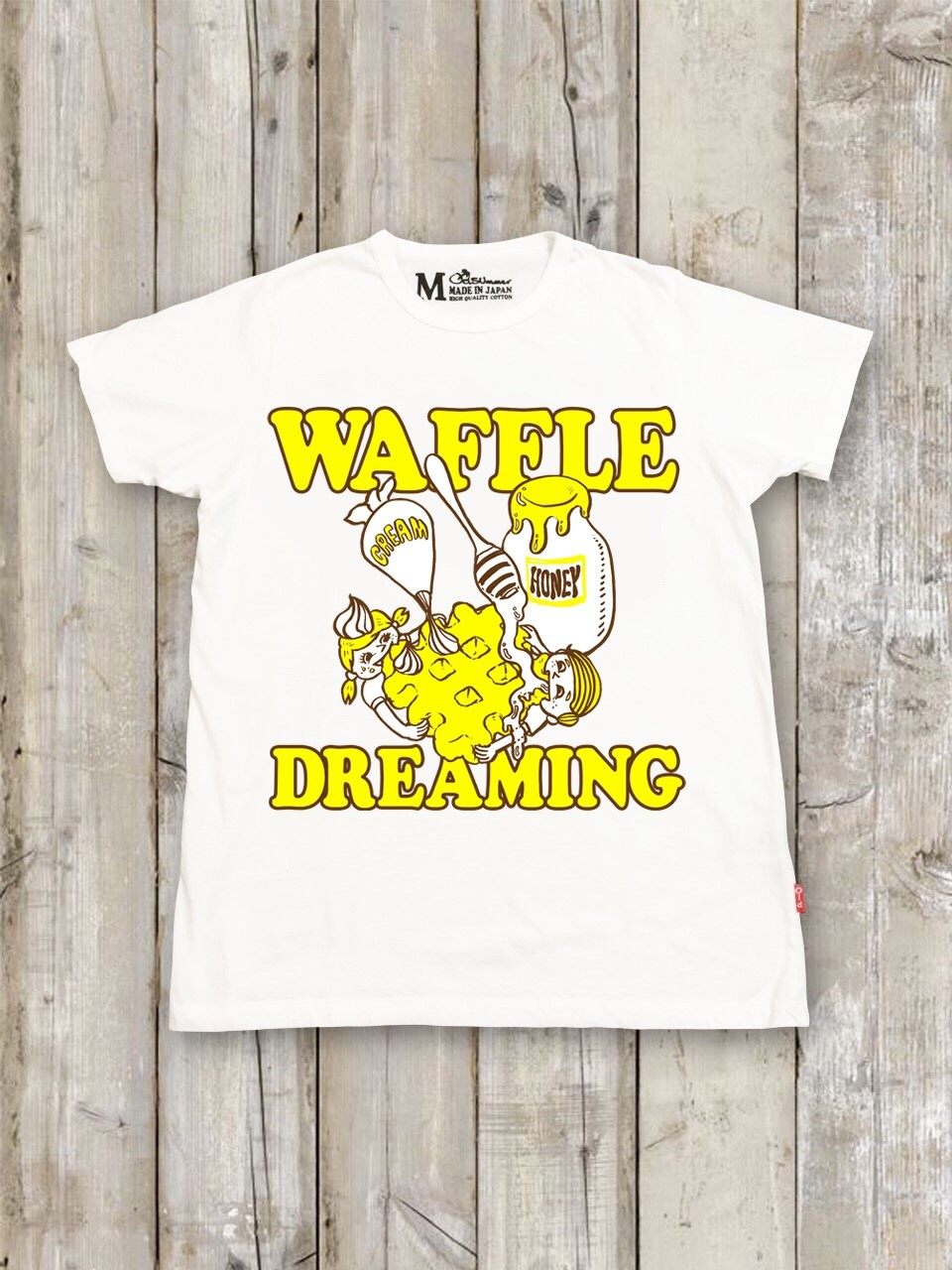 クルーネックTシャツ（WAFFLE DREAMING）