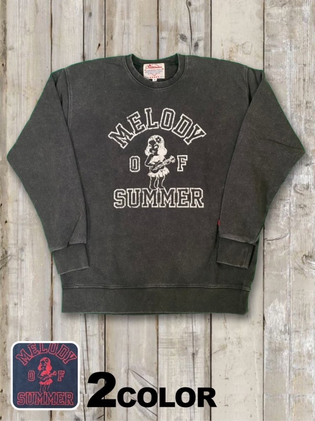 ヴィンテージ加工トレーナー（MELODY OF SUMMER）