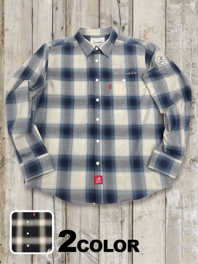 オルサマロゴステッチオンブレシャツ