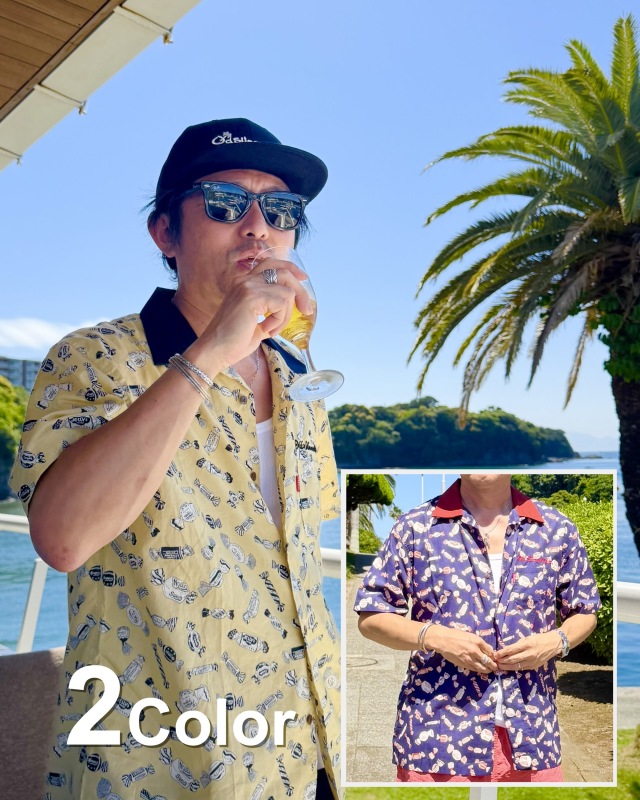 アロハクレリックシャツ(キャンディー)
