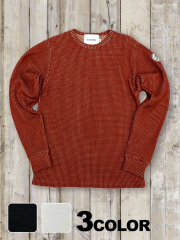 ヴィンテージスタンプワッフルニットロンT