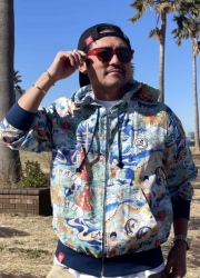 アロハシャツジップパーカー