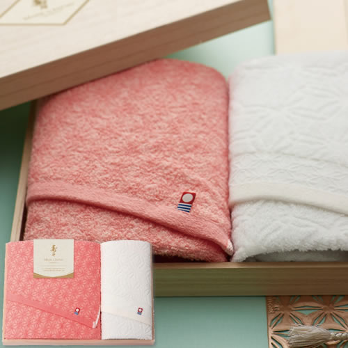 【送料無料】寿々 じゅじゅ 日本製 愛媛今治 木箱入りタオルセット(12050)