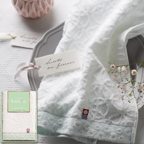 今治かのん フェイスタオル ホワイト （63612）