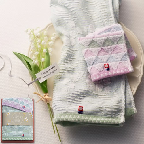 【送料無料】すずらん日和 タオルセット（64320）