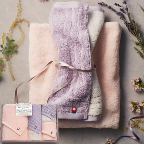 【送料無料】今治SAKURA GARDEN サクラガーデン タオルセット（65080）