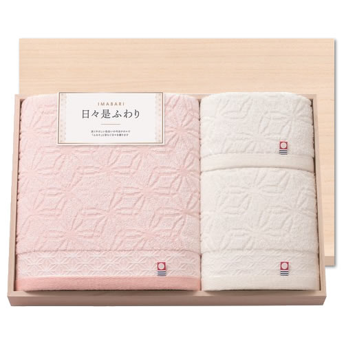今治 日々是ふわり にちにちこれふわり 日本製 愛媛今治 木箱入りタオルセット(66440)